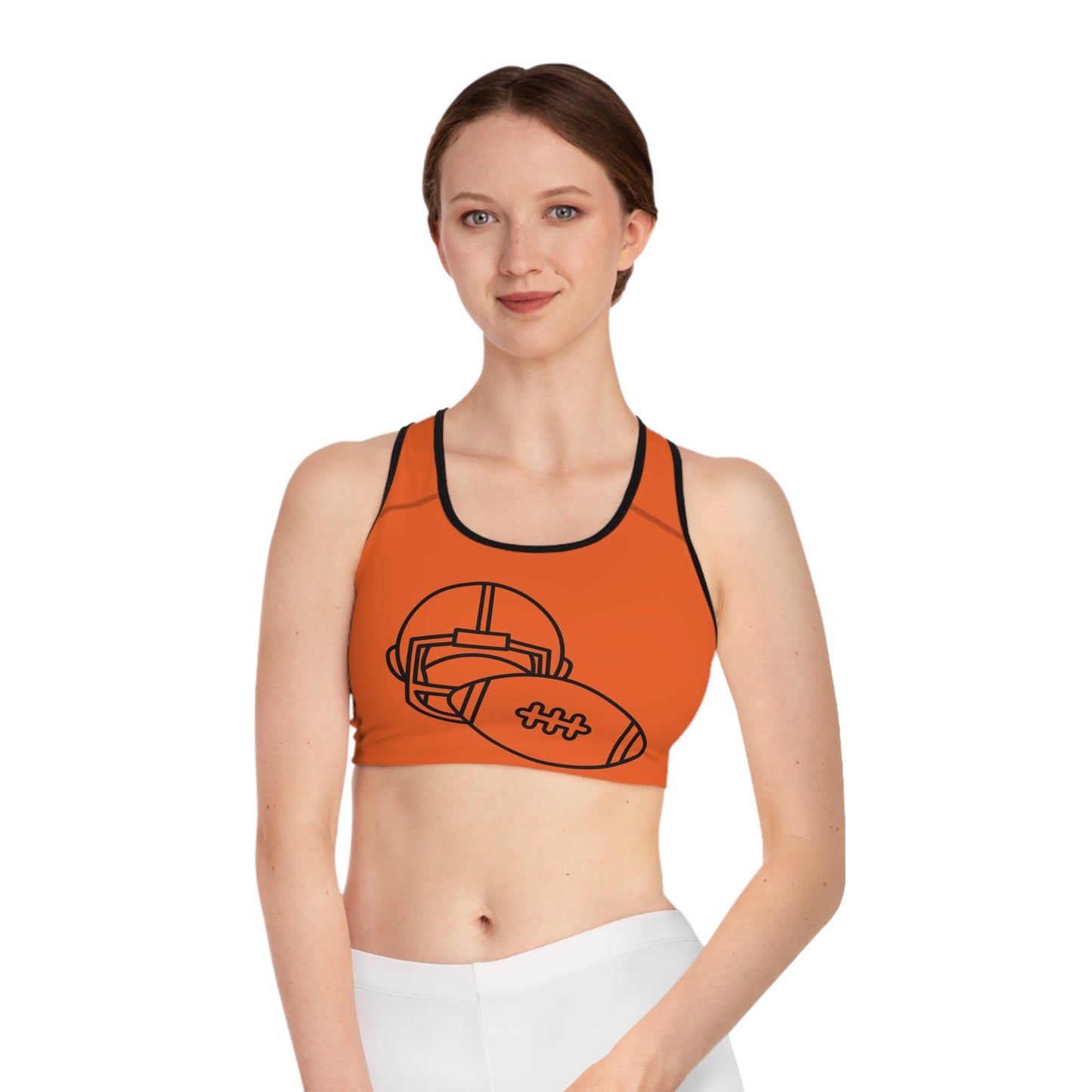 Sports Bra: Football Orange