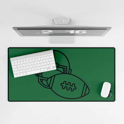 Desk Mats: Football Dark Green