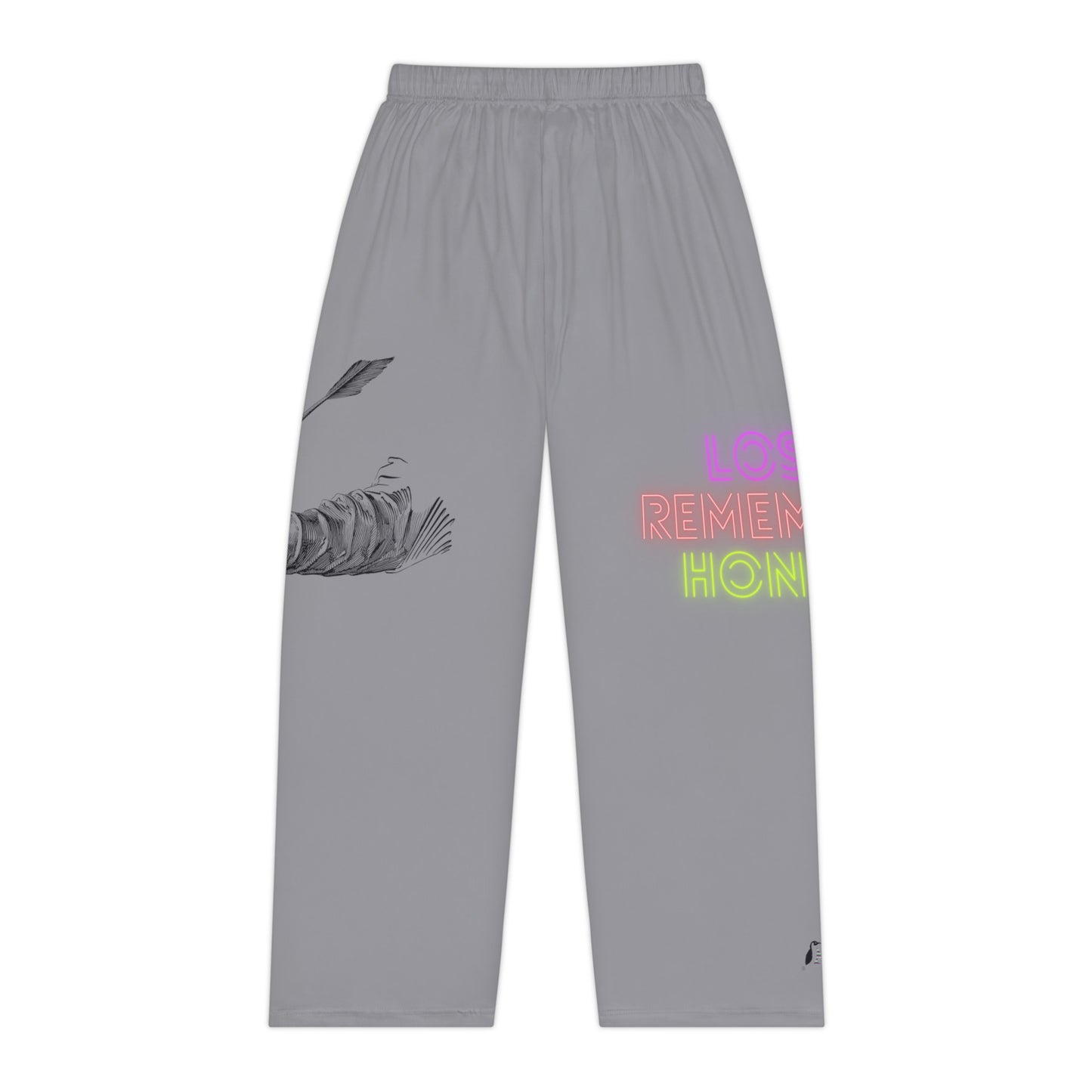 Women's Pajama Pants: Writing Grey