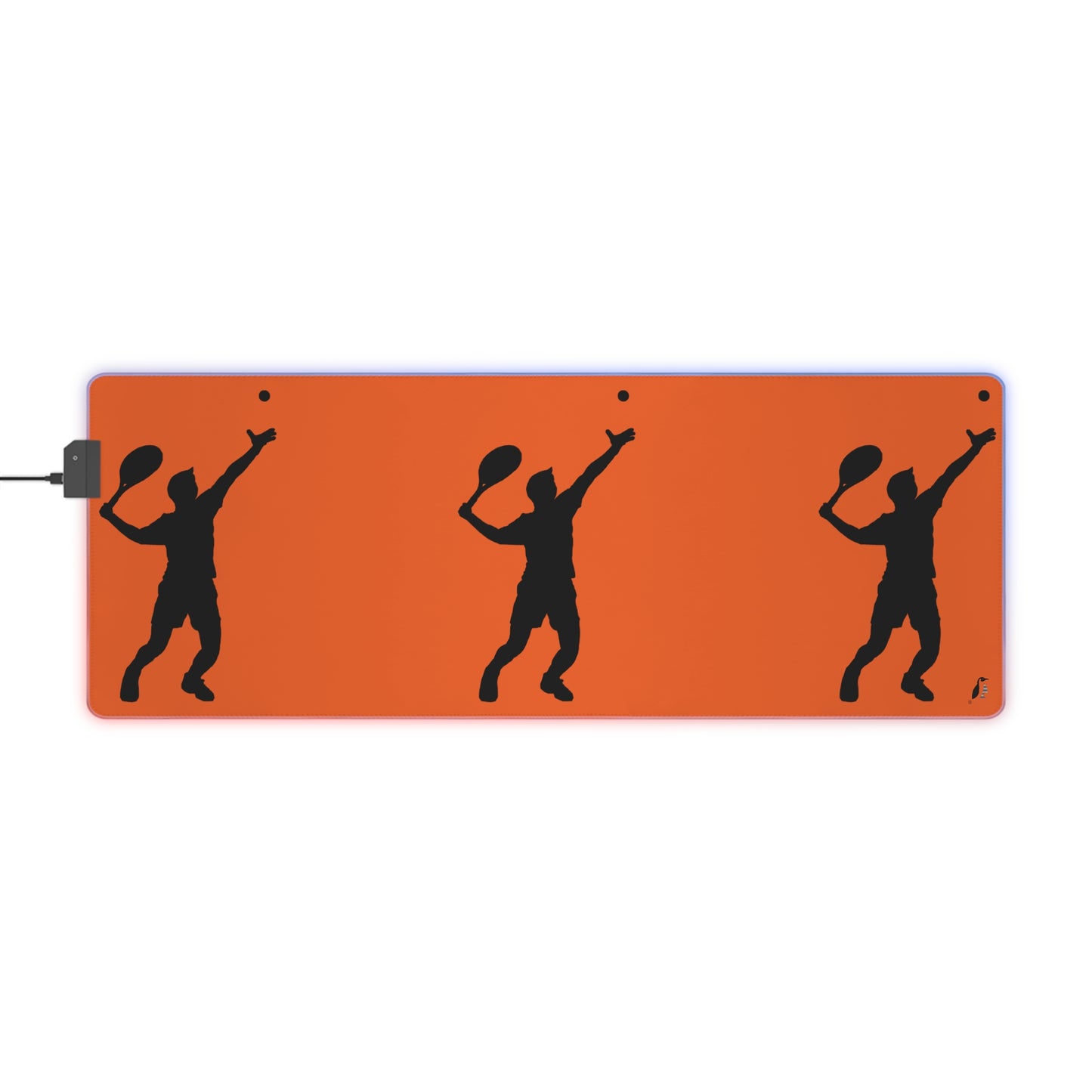 LED Gaming Mouse Pad: Tennis Orange