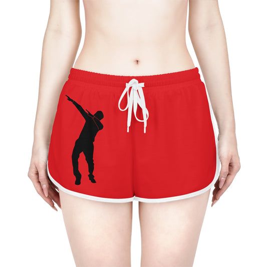 Women's Relaxed Shorts: Dance Red