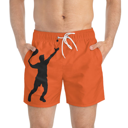 Swim Trunks: Tennis Orange