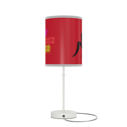 Lamp on a Stand, US|CA plug: Wrestling Dark Red