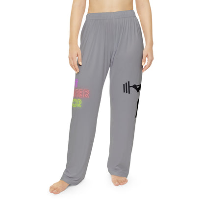 Pambabaeng Pajama Pants: Weightlifting Gray 