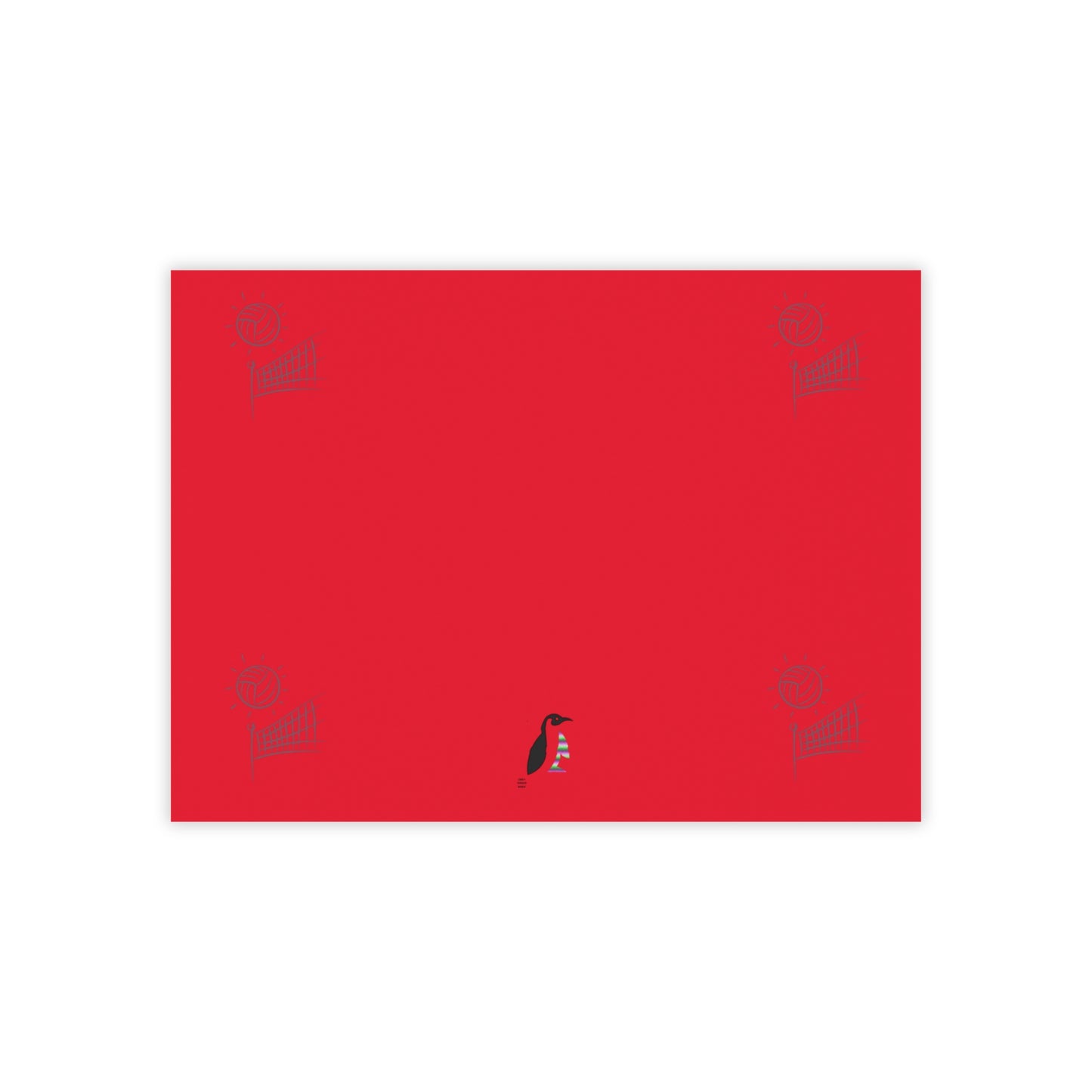 Post-it® Note Pads: Volleyball Dark Red