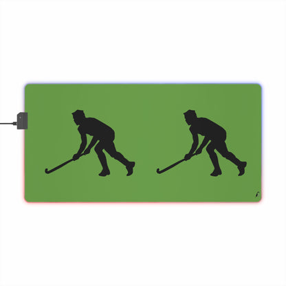 LED Gaming Mouse Pad: Hockey Green