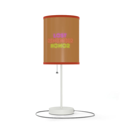 Lamp on a Stand, US|CA plug: Racing Lite Brown 