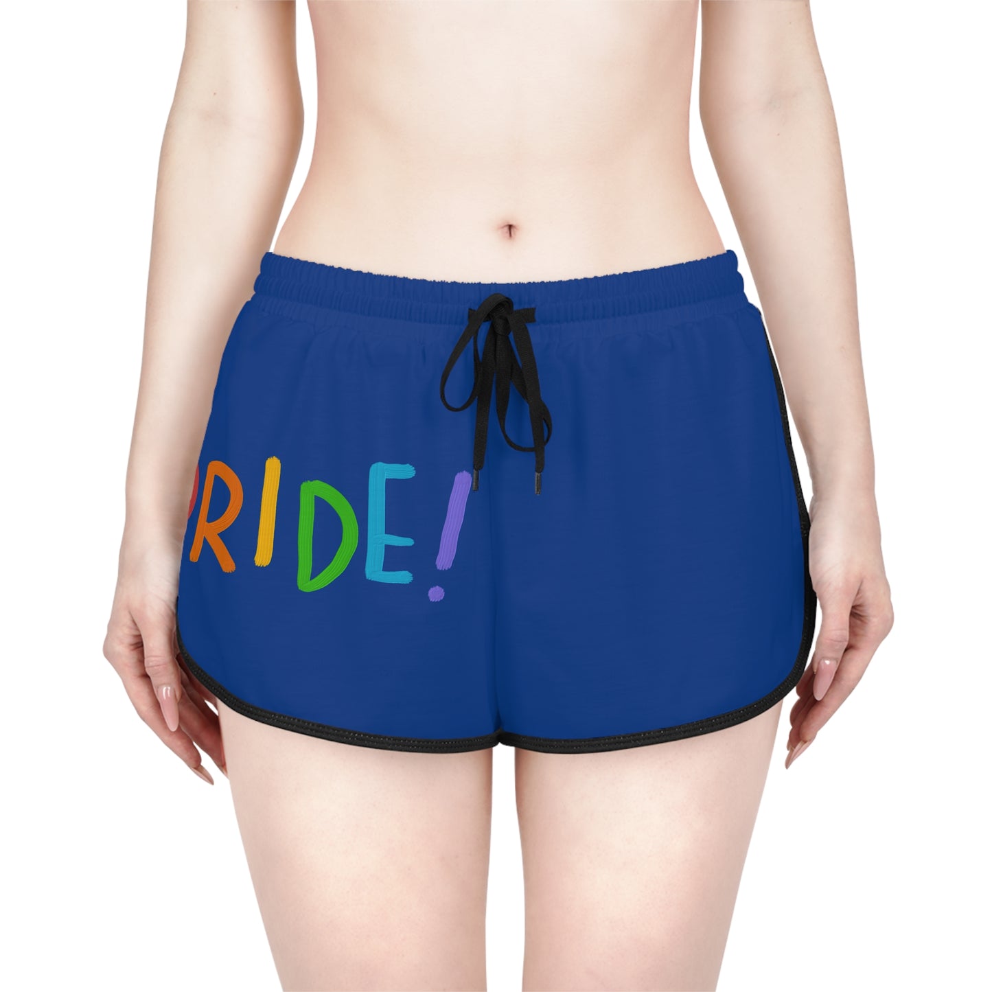 Women's Relaxed Shorts: LGBTQ Pride Dark Blue