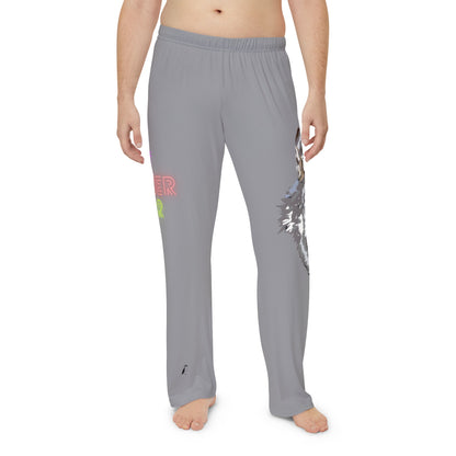 Men's Pajama Pants: Wolves Grey