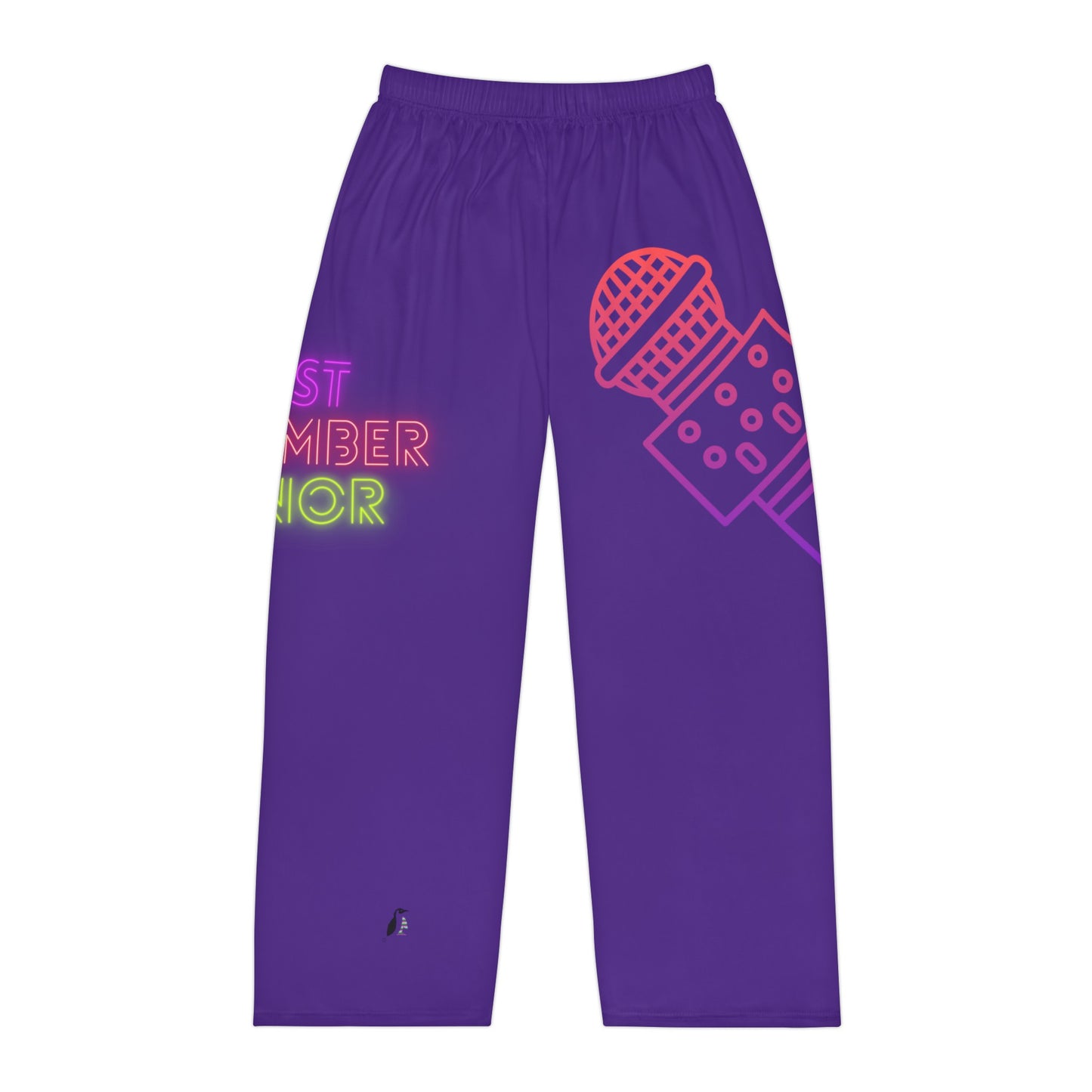 Men's Pajama Pants: Music Purple