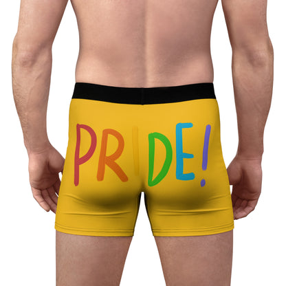 Men's Boxer Briefs: LGBTQ Pride Yellow