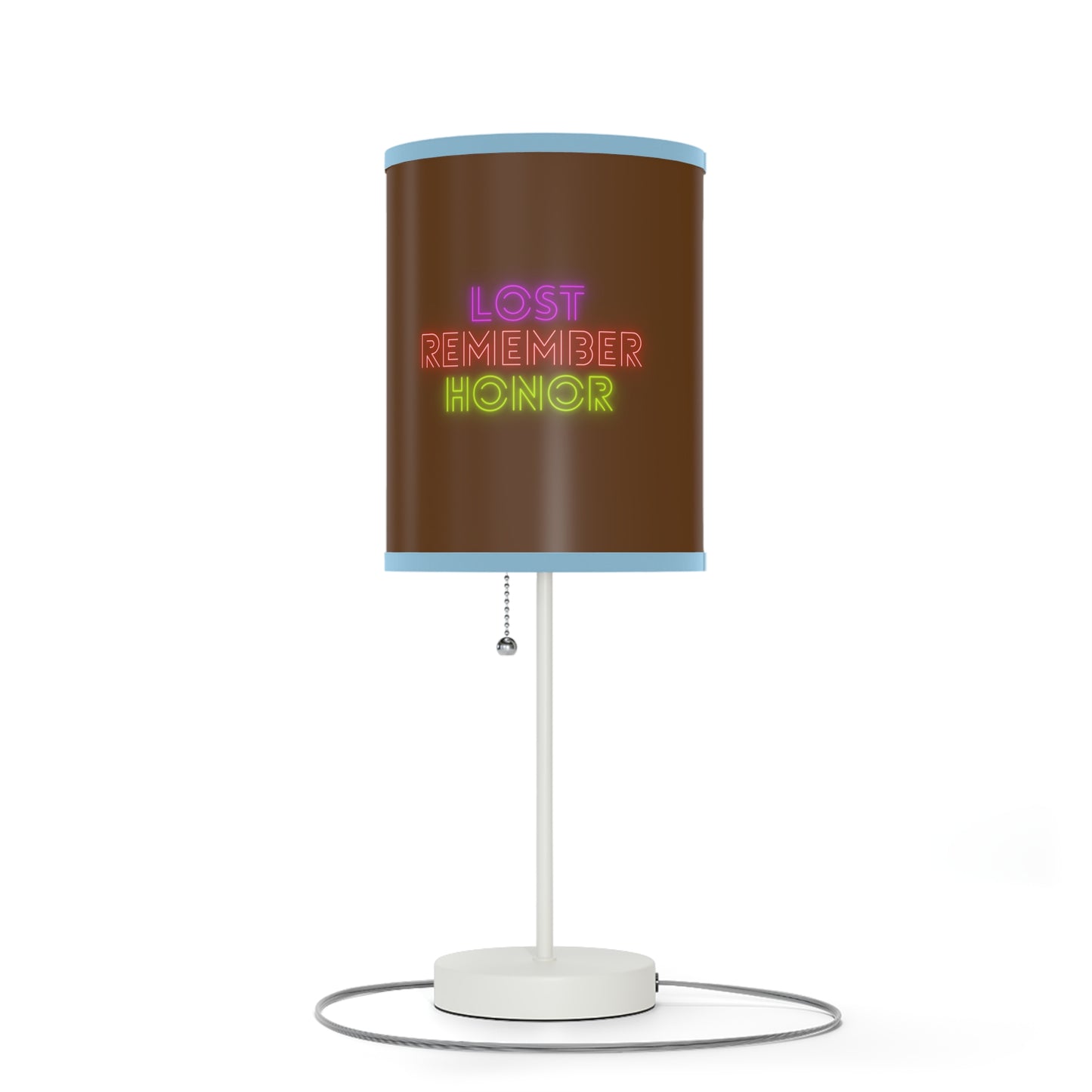 Lamp on a Stand, US|CA plug: LGBTQ Pride Brown