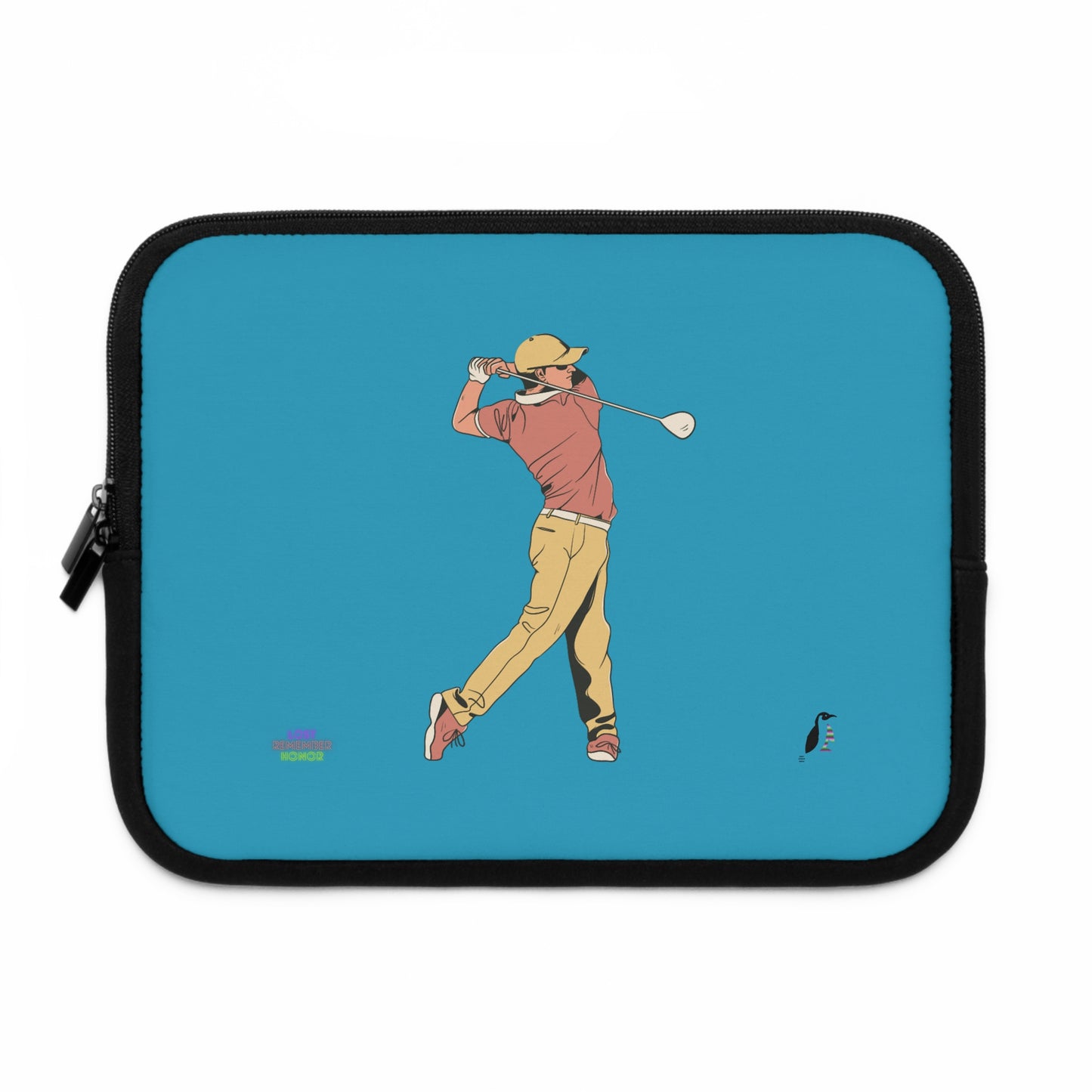 Laptop Sleeve: Golf Turquoise