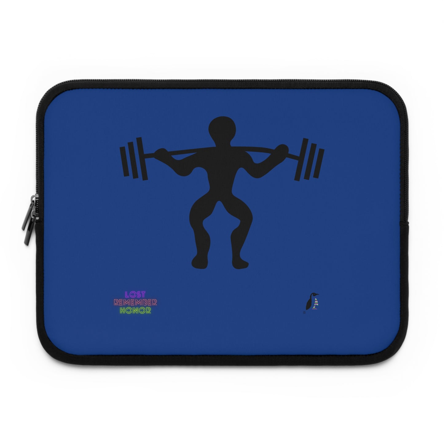 Laptop Sleeve: Weightlifting Dark Blue