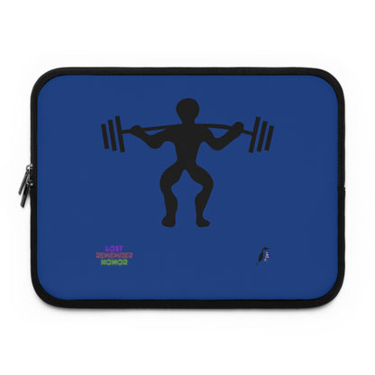 Laptop Sleeve: Weightlifting Dark Blue