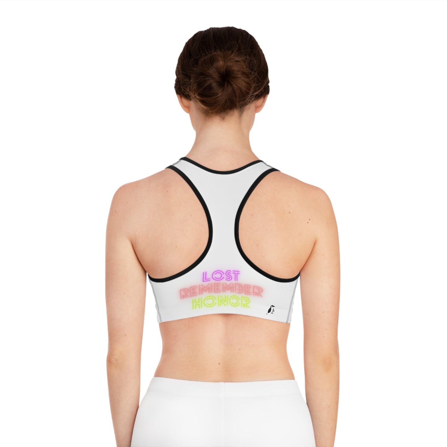 Sports Bra: Wrestling White