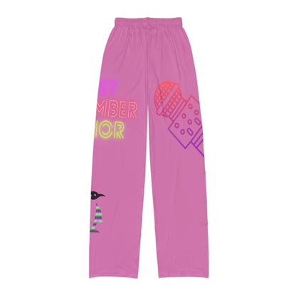 Kids Pajama Pants: Music Lite Pink
