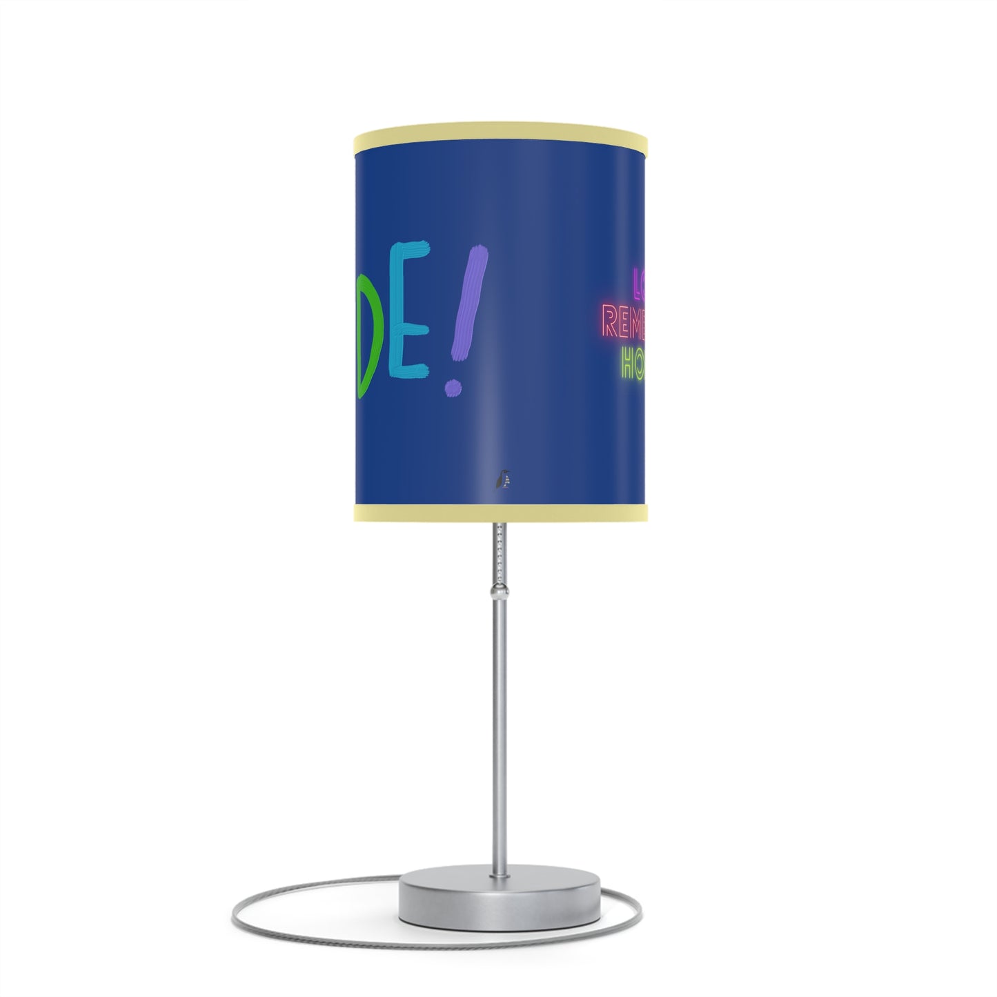 Lamp on a Stand, US|CA plug: LGBTQ Pride Dark Blue 