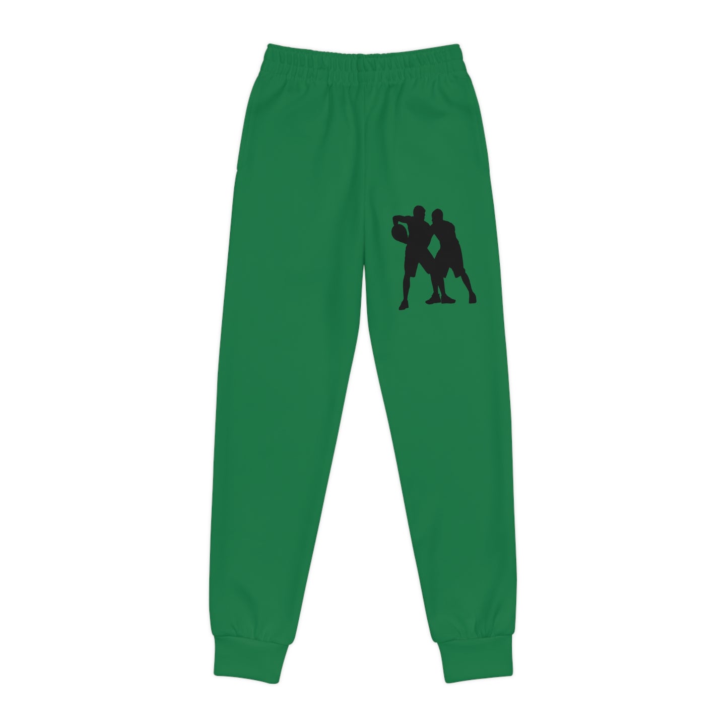 Youth Joggers: Basketball Dark Green