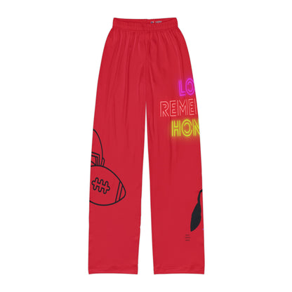 Pajama na pantalon ng mga bata: Football Dark Red 