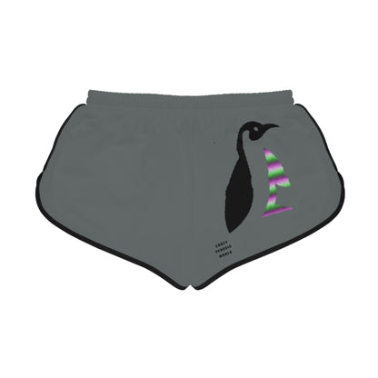 Women's Relaxed Shorts: Lost Remember Honor Dark Grey