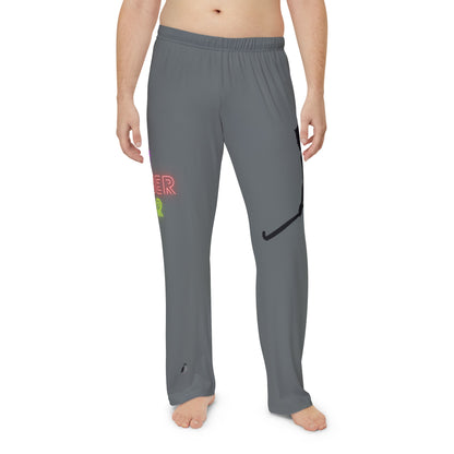 Men's Pajama Pants: Hockey Dark Grey