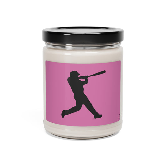 Scented Soy Candle, 9oz: Baseball Lite Pink