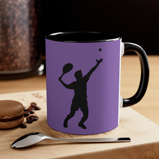 Accent Coffee Mug, 11oz: Tennis Lite Purple