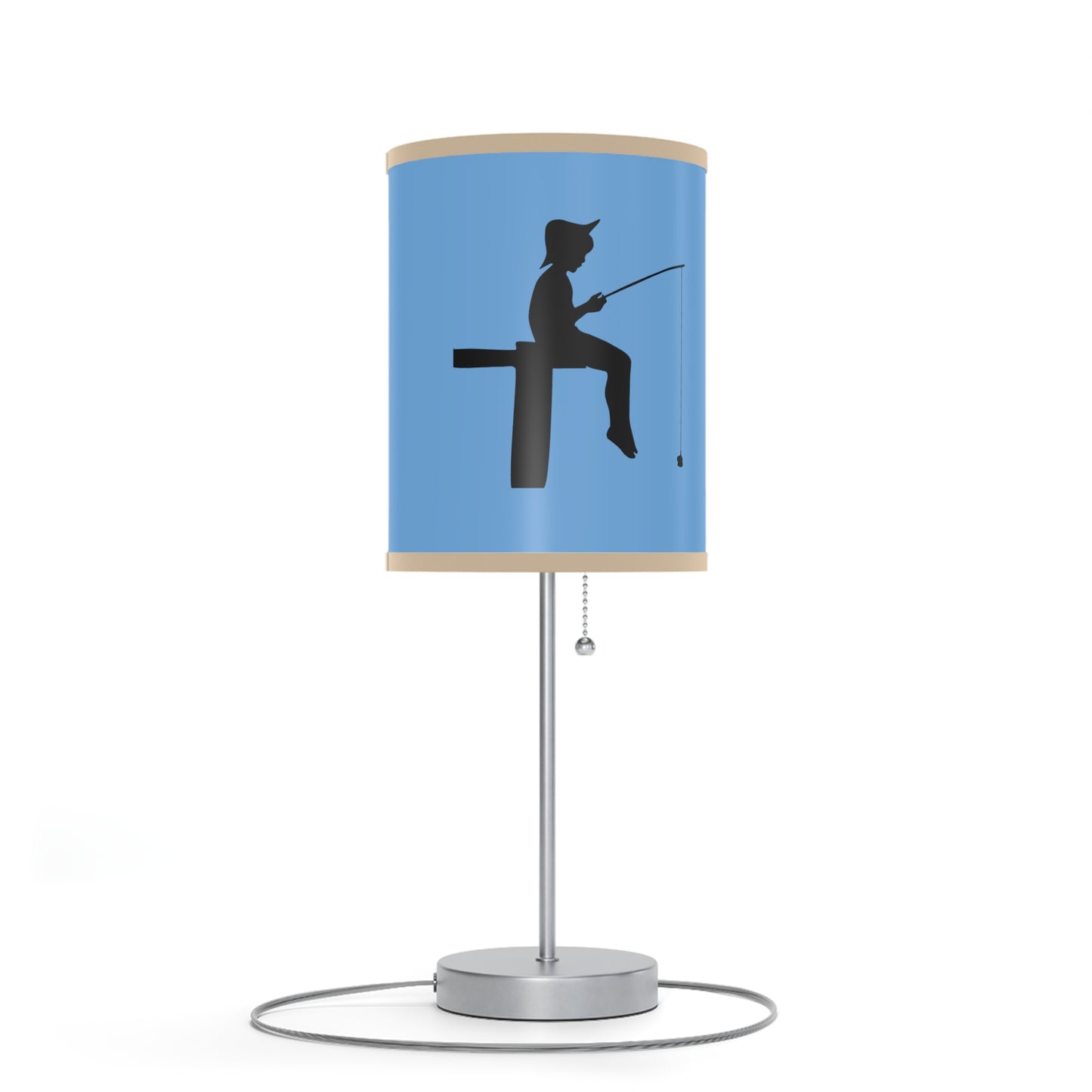 Lamp on a Stand, US|CA plug: Fishing Lite Blue