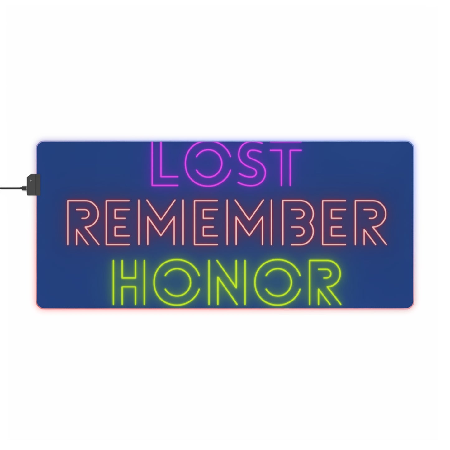 LED Gaming Mouse Pad: Lost Remember Honor Dark Blue