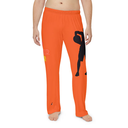 Men's Pajama Pants: Basketball Orange