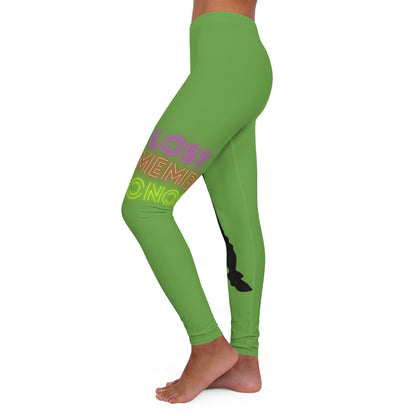 Women's Spandex Leggings: Dance Green