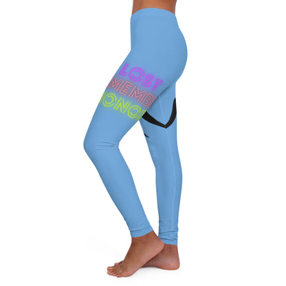 Women's Spandex Leggings: Wrestling Lite Blue