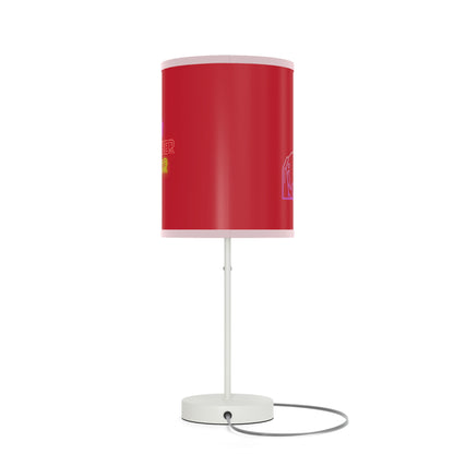 Lamp on a Stand, US|CA plug: Bowling Dark Red