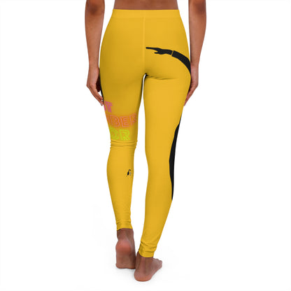 Women's Spandex Leggings: Dance Yellow