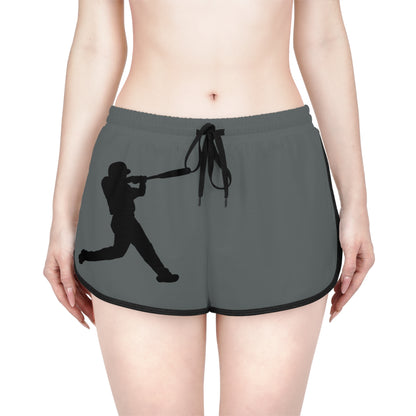 Women's Relaxed Shorts: Baseball Dark Grey