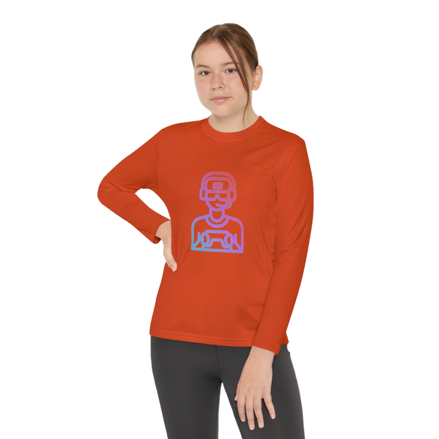 Youth Long Sleeve Competitor Tee: Gaming