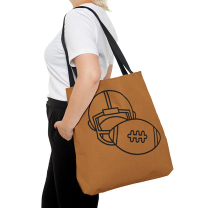 Tote Bag: Football Lite Brown