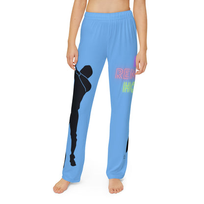 Kids Pajama Pants: Dance Lite Blue