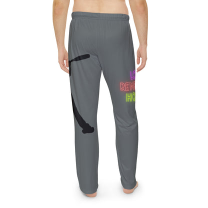 Men's Pajama Pants: Baseball Dark Grey