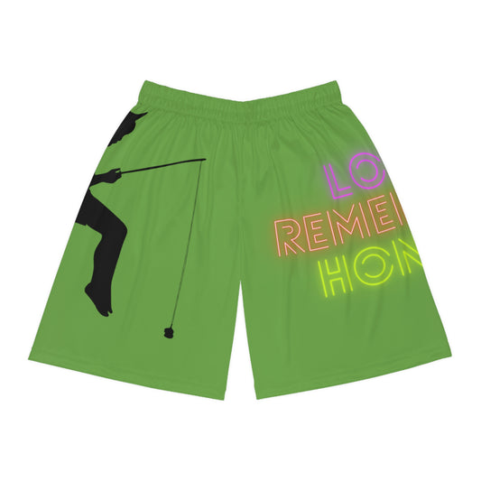 Basketball Shorts: Fishing Green