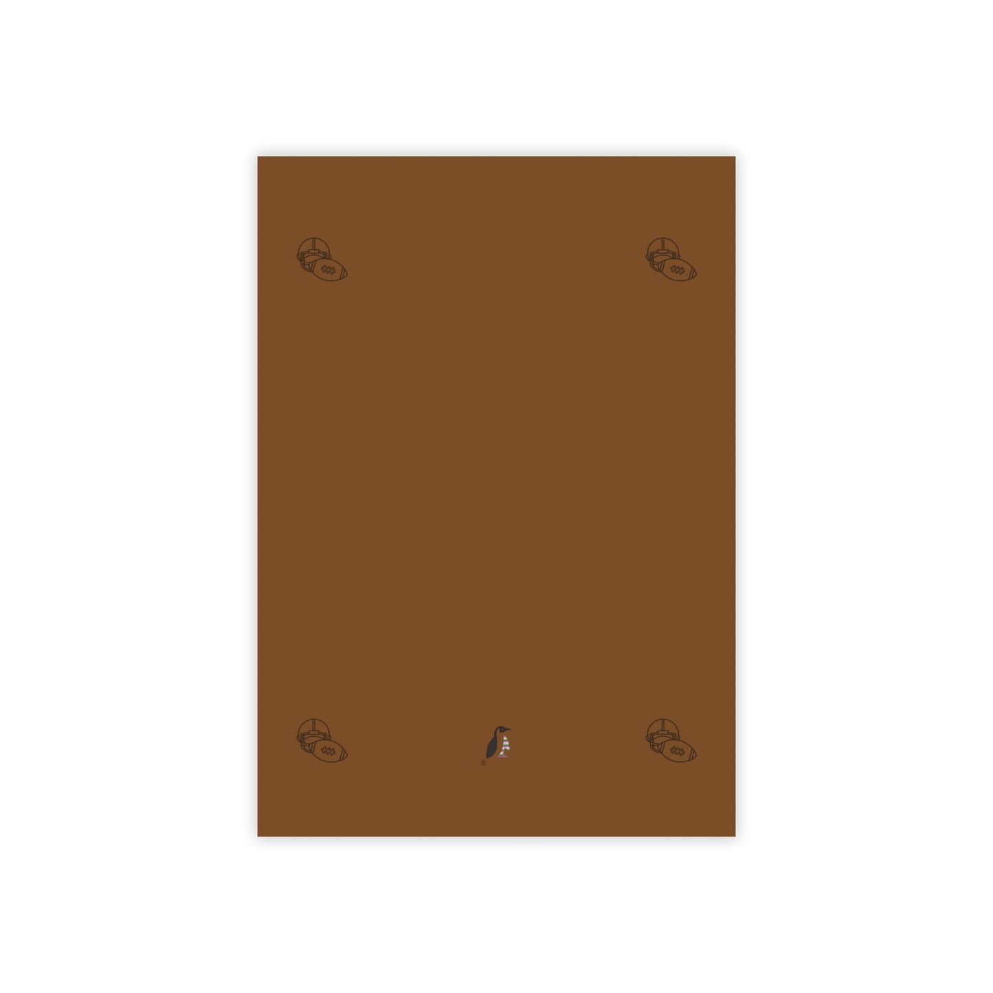 Post-it® Note Pads: Football Brown