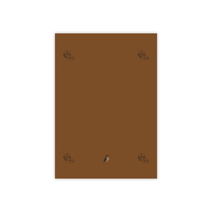 Post-it® Note Pads: Football Brown