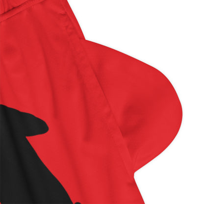 Basketball Rib Shorts: Soccer Red