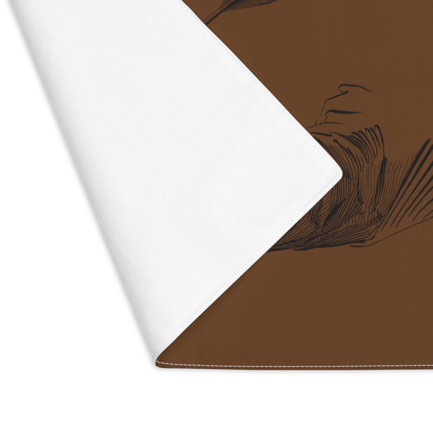 Placemat, 1pc: Writing Brown