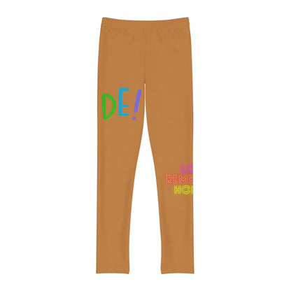 Youth Full-Length Leggings: LGBTQ Pride Lite Brown