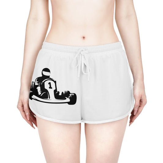 Women's Relaxed Shorts: Racing White