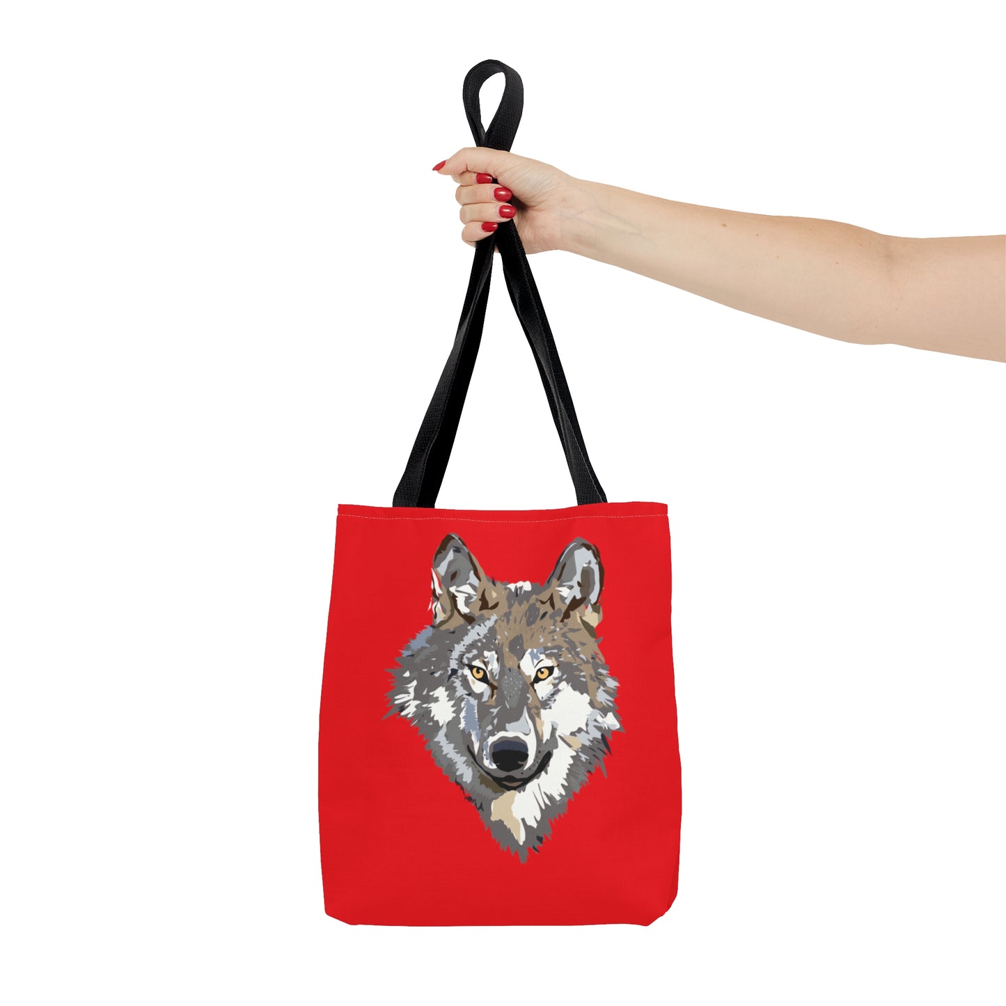 Tote Bag: Wolves Red