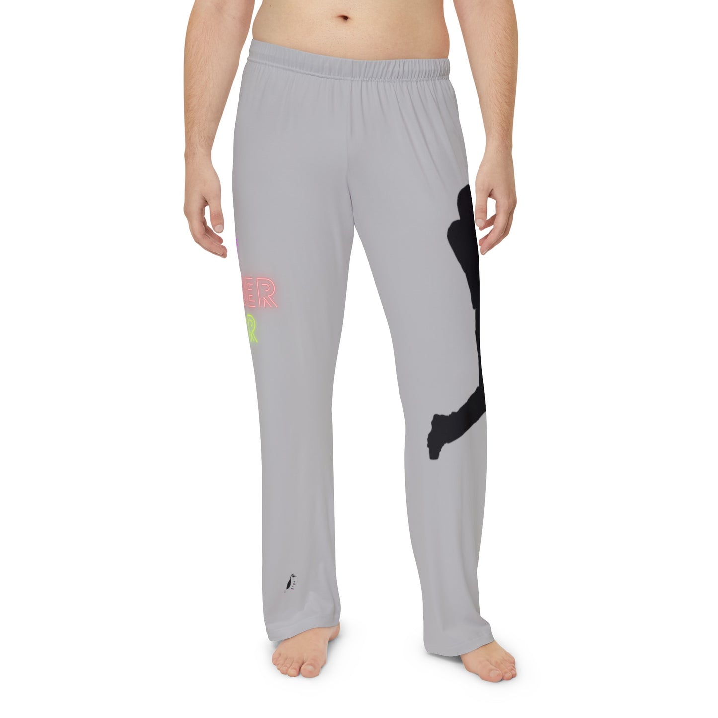 Men's Pajama Pants: Baseball Lite Grey