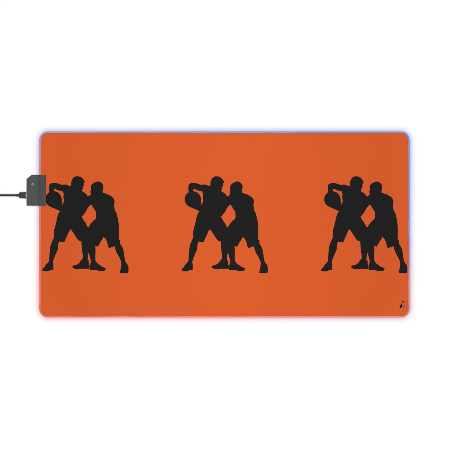 LED Gaming Mouse Pad: Basketball Orange